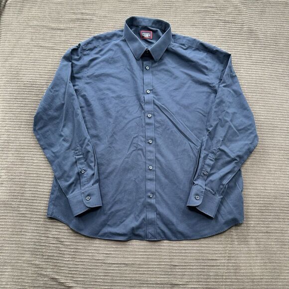 Untuckit Shirt Men 2XL Blue Cotton Long Sleeve Button Up Preppy Casual. - Picture 1 of 8